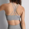 Top curto desportivo sem costuras e de alto brilho