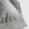 Top curto desportivo sem costuras e de alto brilho