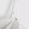 Top curto tipo cami de algodão bordado