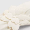Top de biquíni bandeau com flores 3D