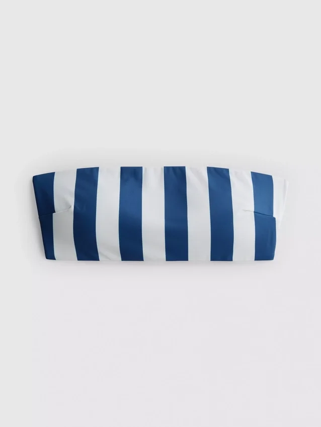 Top de biquíni bandeau estampado