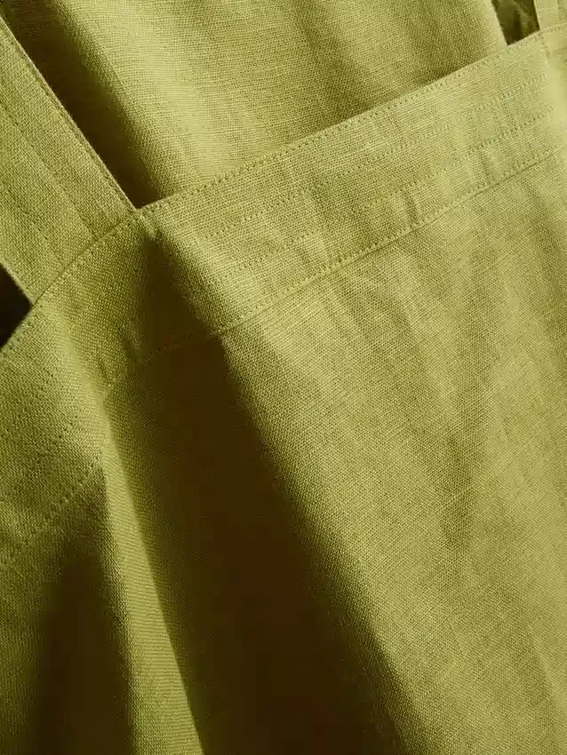 Top de linho com alças largas e corte em A da coleção «The Edit»