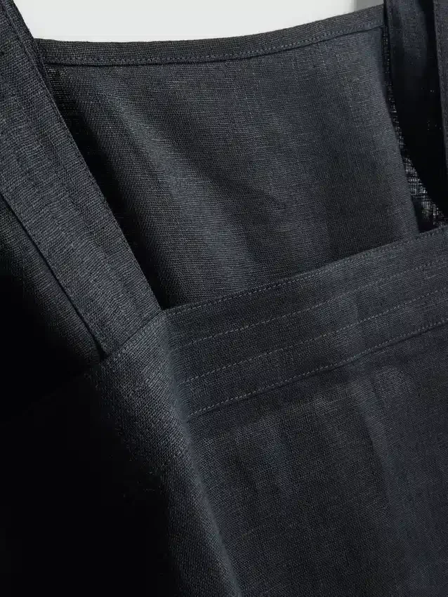 Top de linho com alças largas e corte em A da coleção «The Edit»