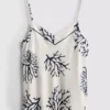 Top de pijama com estampa coral