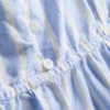 Top de pijama tipo camisola com riscas em algodão
