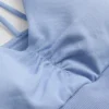 Top desportivo curto sem costuras com alças