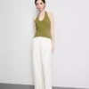 Top halter rico em algodão