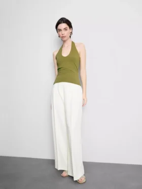 Top halter rico em algodão