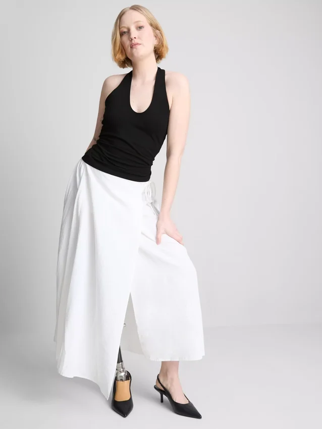 Top halter rico em algodão