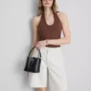 Top halter rico em algodão