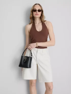 Top halter rico em algodão