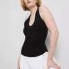 Top halter rico em algodão