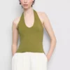 Top halter rico em algodão