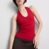 Top halter rico em algodão