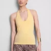 Top halter rico em algodão