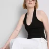 Top halter rico em algodão