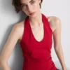 Top halter rico em algodão