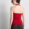 Top halter rico em algodão