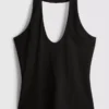 Top halter rico em algodão