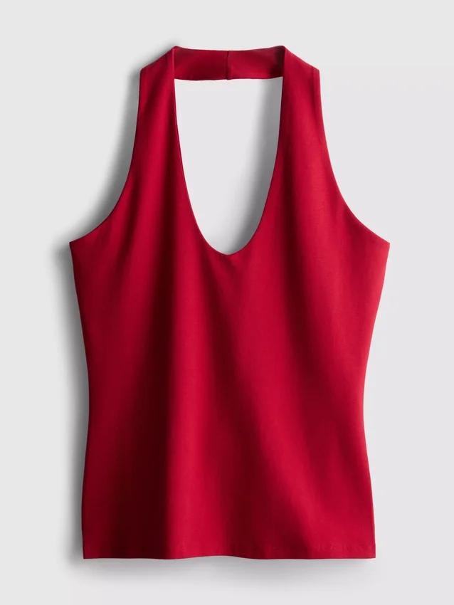 Top halter rico em algodão