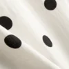 Top longo de renda em mistura de algodão