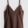 Top tipo babydoll com decote em V