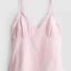 Top tipo babydoll com decote em V