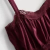 Top tipo camisola com bainha em forma de lenço de algodão