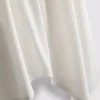Top tipo camisola com bainha em forma de lenço de algodão