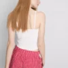 Top tipo camisola de pijama em ponto Pointelle