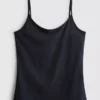 Top tipo camisola elástico com alta percentagem de algodão