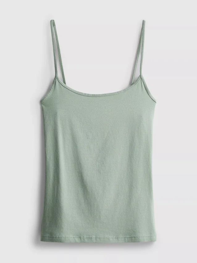 Top tipo camisola elástico com alta percentagem de algodão