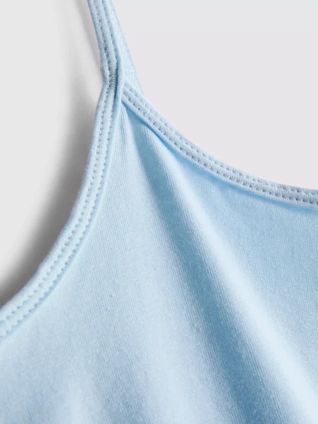 Top tipo camisola elástico com alta percentagem de algodão