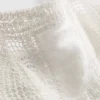 Top tipo camisola em croché com elevado teor de algodão