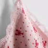 Top tipo pijama curto, sem costuras e estampado