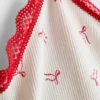 Top tipo pijama curto, sem costuras e estampado