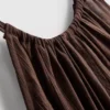 Top trapézio com decote halter texturado