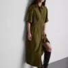 Vestido camisa midi