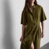Vestido camisa midi