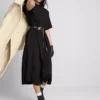 Vestido camisa midi
