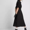 Vestido camisa midi