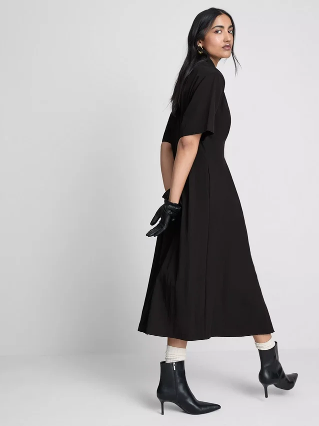 Vestido camisa midi