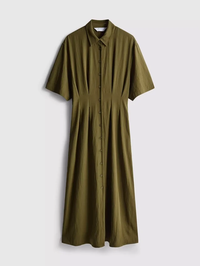 Vestido camisa midi
