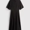 Vestido camisa midi