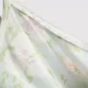 Vestido-camisola com acabamentos em renda floral