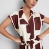 Vestido de camisa midi de manga curta