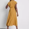 Vestido de camisa midi de manga curta