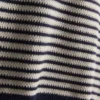Vestido halter de malha às riscas