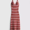 Vestido maxi com decote em V em croché da Paula Echevarría