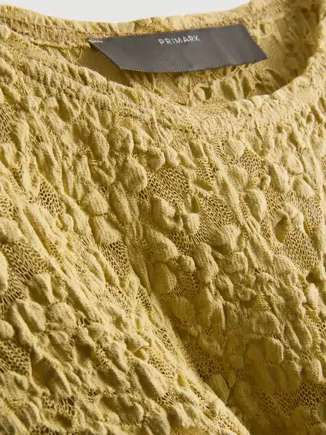 Vestido maxi de renda elástica